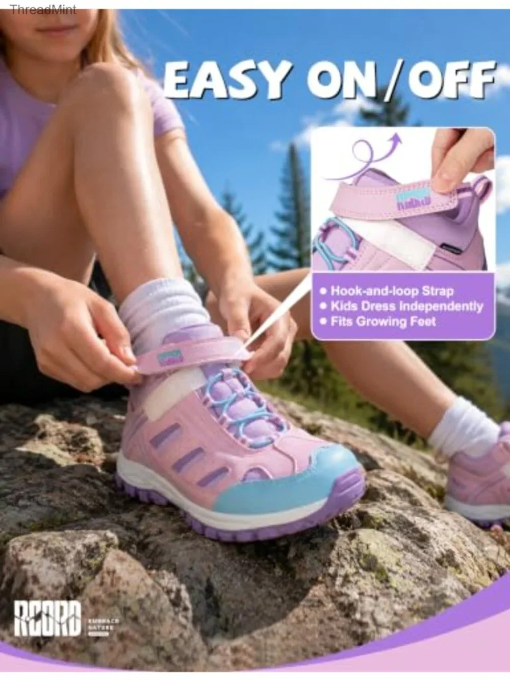 Kids Hiking Boots Waterproof Outdoor Non-Slip Anti-Collision